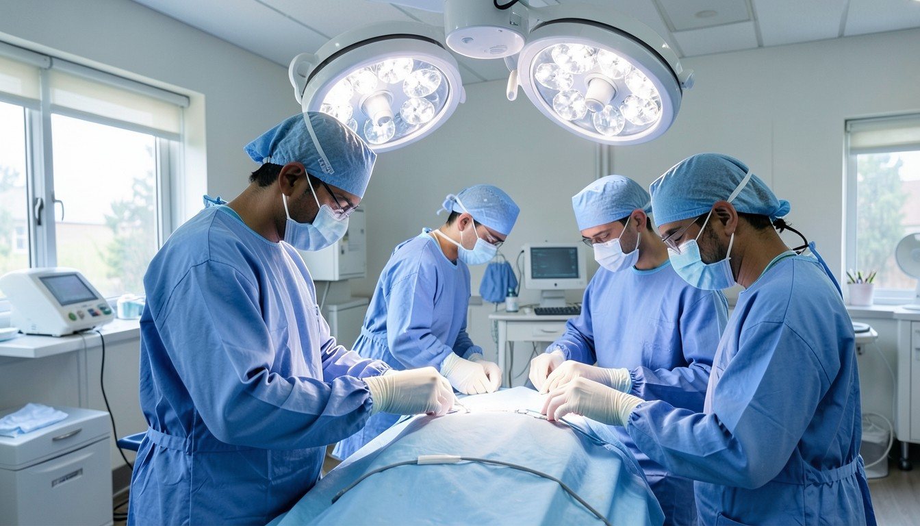 An operating theatre